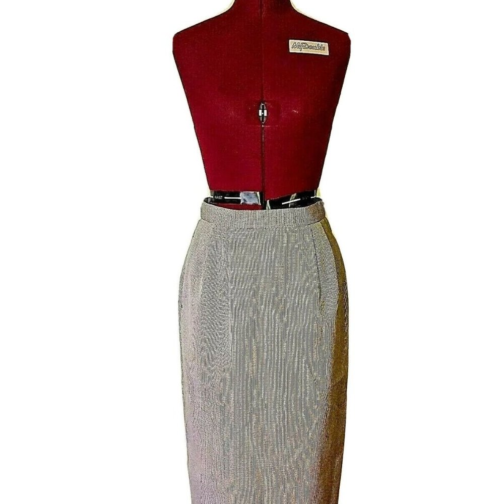 Unbranded Size 8 Skirt Straight Lined Back Slit Zipper Closure Pockets P…